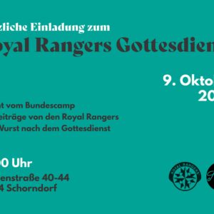 Royal-Rangers-Gottesdienst am 9. Oktober