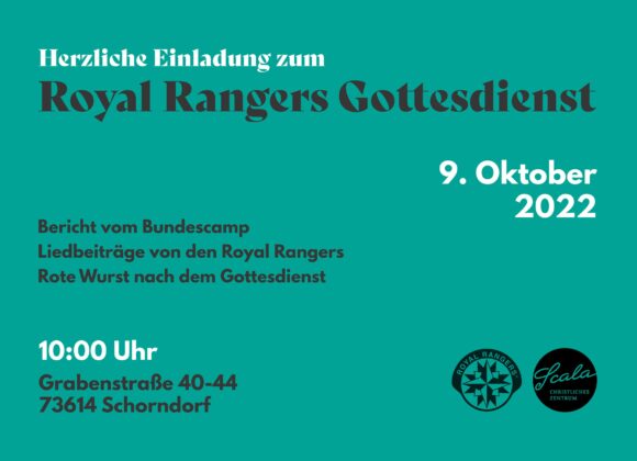 Royal-Rangers-Gottesdienst am 9. Oktober