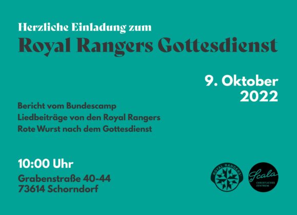 Royal-Rangers-Gottesdienst am 9. Oktober Royal-Rangers-Gottesdienst am 9. Oktober